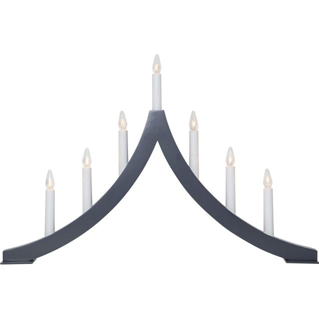 Kynttelikkö Star Trading Pagod, 7-osainen, 40 cm, grafiitti