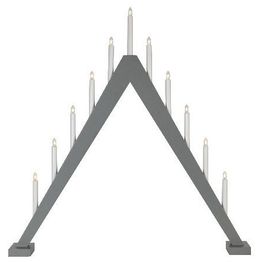 Kynttelikkö Star Trading Trill 11-osainen 79 cm harmaa