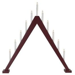 Kynttelikkö Star Trading Trill 11-osainen 79 cm punainen