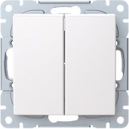 6+6-kytkin Abb Saga, uppoasennus, 16AX, 250V, IP21, UKJ, 0X, valkoinen