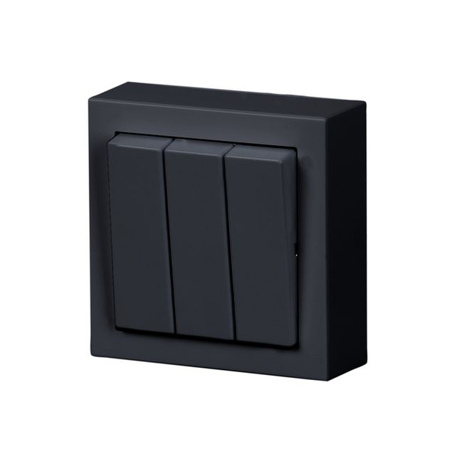 Kytkin ABB Impressivo - 1+1+1/16AX/250V/IP21 PPJ2X antrasiitti