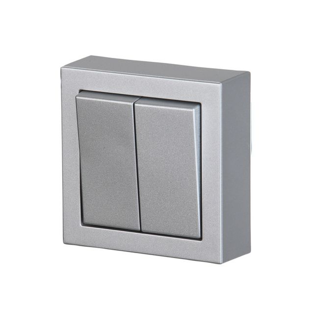 Kytkin ABB Impressivo - 6+6/16AX/250V/IP21 PPJ 0X alumiini