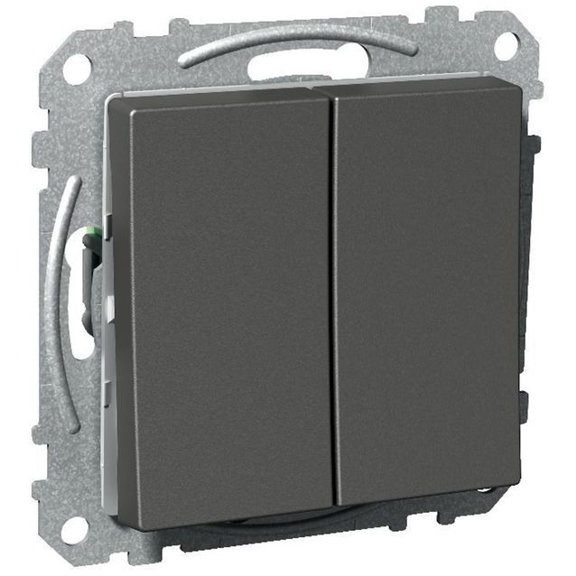 Kytkin 6+6/16A/IP21 0X UKJ antrasiitti Exxact