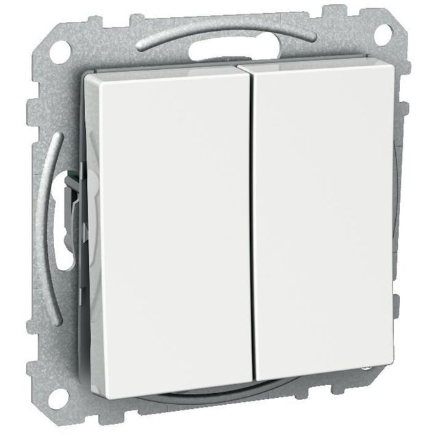 Kytkin 6+6/16A/IP21 0X UKJ valkoinen Exxact