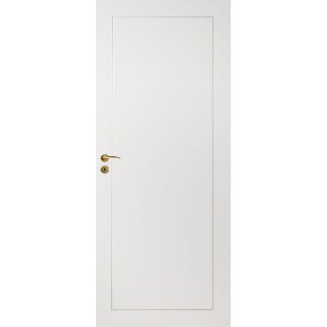 Laakaovi uritettu Swedoor Easy Effect Aava valkoinen