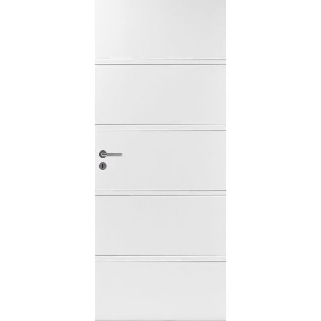 Laakaovi uritettu Swedoor Easy Effect Raita valkoinen