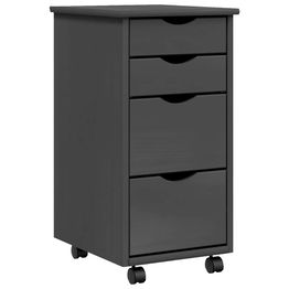 Laatikosto MOSS pyörillä, täysi mänty, eri värejä (30242)