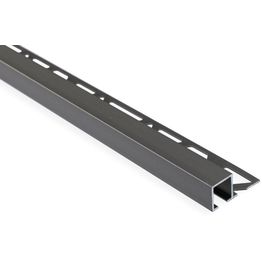 Laattalista Maler neliö H12x28x2500mm alumiini harjattu teräs