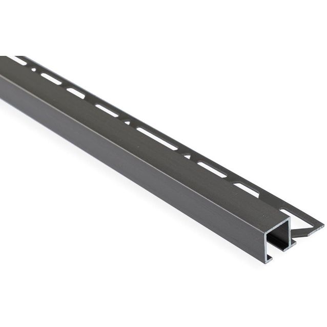 Laattalista Maler neliö H12x28x2500mm alumiini harjattu teräs