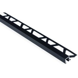 Laattalista Maler neliö H8x24x2500mm alumiini musta anodisoitu