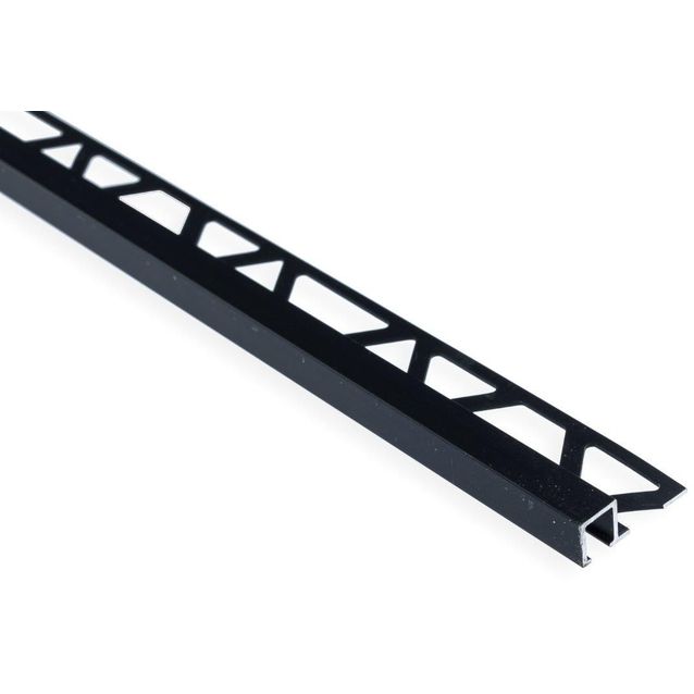 Laattalista Maler neliö H8x24x2500mm alumiini musta anodisoitu