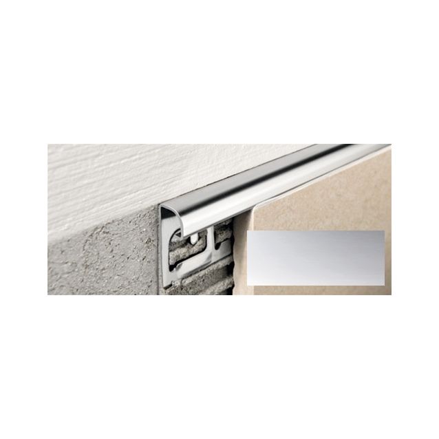 Laattalista Progress Profiles Projolly Quart, 2,7m, 8mm, kromi