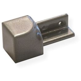 Laattalistan sisäkulmapala Maler pyöreä H10 alumiini grafiitti maalattu