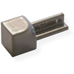 Laattalistan sisäkulmapala Maler pyöreä H8 alumiini grafiitti maalattu