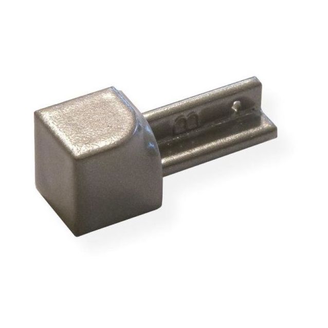 Laattalistan sisäkulmapala Maler pyöreä H8 alumiini grafiitti maalattu