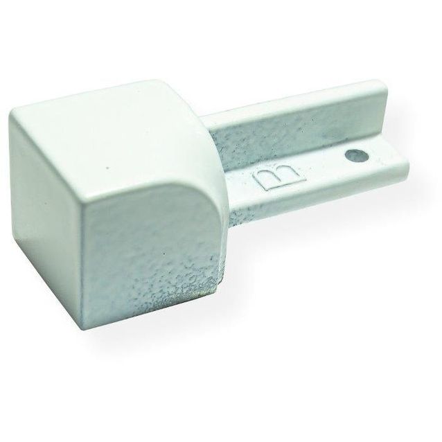 Laattalistan sisäkulmapala Maler pyöreä H8 alumiini valkoinen maalattu