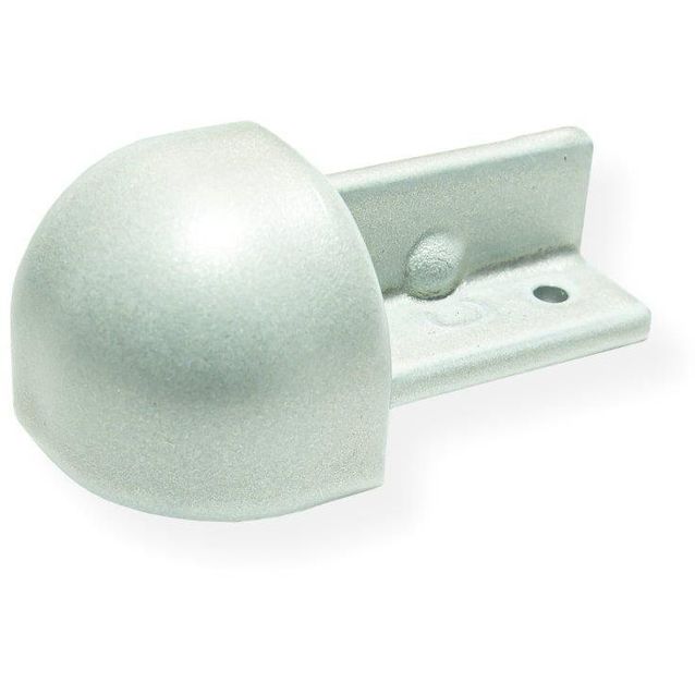 Laattalistan ulkokulmapala Maler pyöreä H10 alumiini hopea maalattu