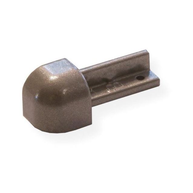 Laattalistan ulkokulmapala Maler pyöreä H8 alumiini grafiitti maalattu