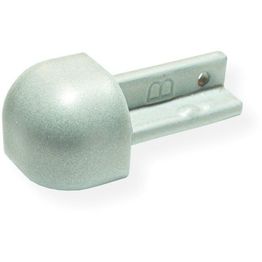 Laattalistan ulkokulmapala Maler pyöreä H8 alumiini hopea maalattu