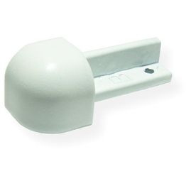 Laattalistan ulkokulmapala Maler pyöreä H8 alumiini valkoinen maalattu