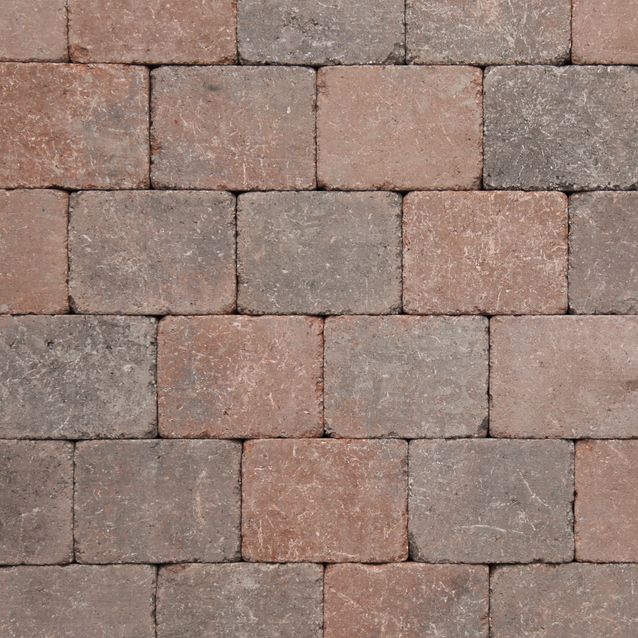 Pihakivi Benders Labyrint Antik Kokokivi 210x140x50 mm punainen sekoitus