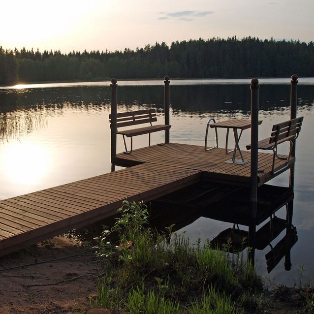 Laituri Iso-Pat, 1.1x4.5m + 3x2m