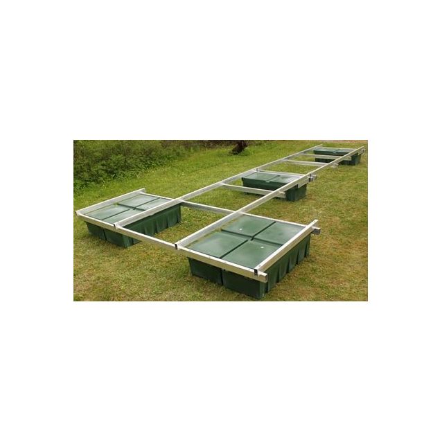 Laiturin runko Kikka, T-malli + jatkosilta