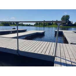 Laiturin kaiteet Luoman Rentukka Kuumasinkitty tolppa