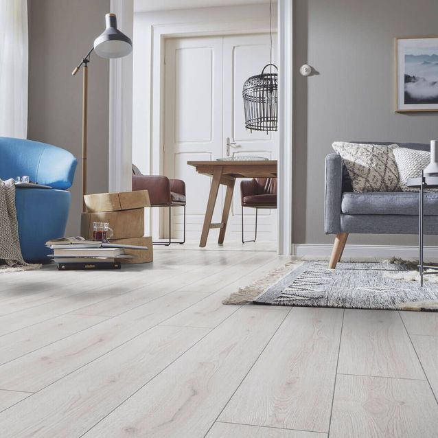 Laminaatti Kronotex Stella Advanced 3201 Trend Oak White vaalea