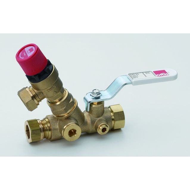 Lämminvesikehittimen syöttöventtiili Oras 414015 DN15/Cu15