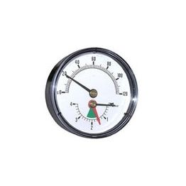 Lämpö/painemittari vaaka R 1/2 120ºC 0-4 bar