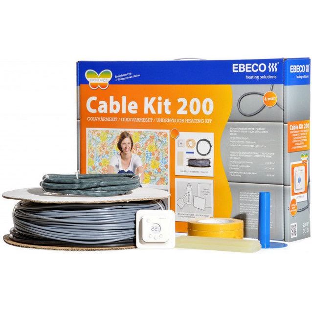 Lämpökaapelipaketti Ebeco Cable Kit 200, eri vaihtoehtoja
