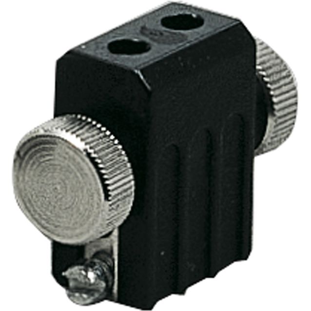 Lamppukannatin G4 12V 35W musta vaijerijärjestelmään