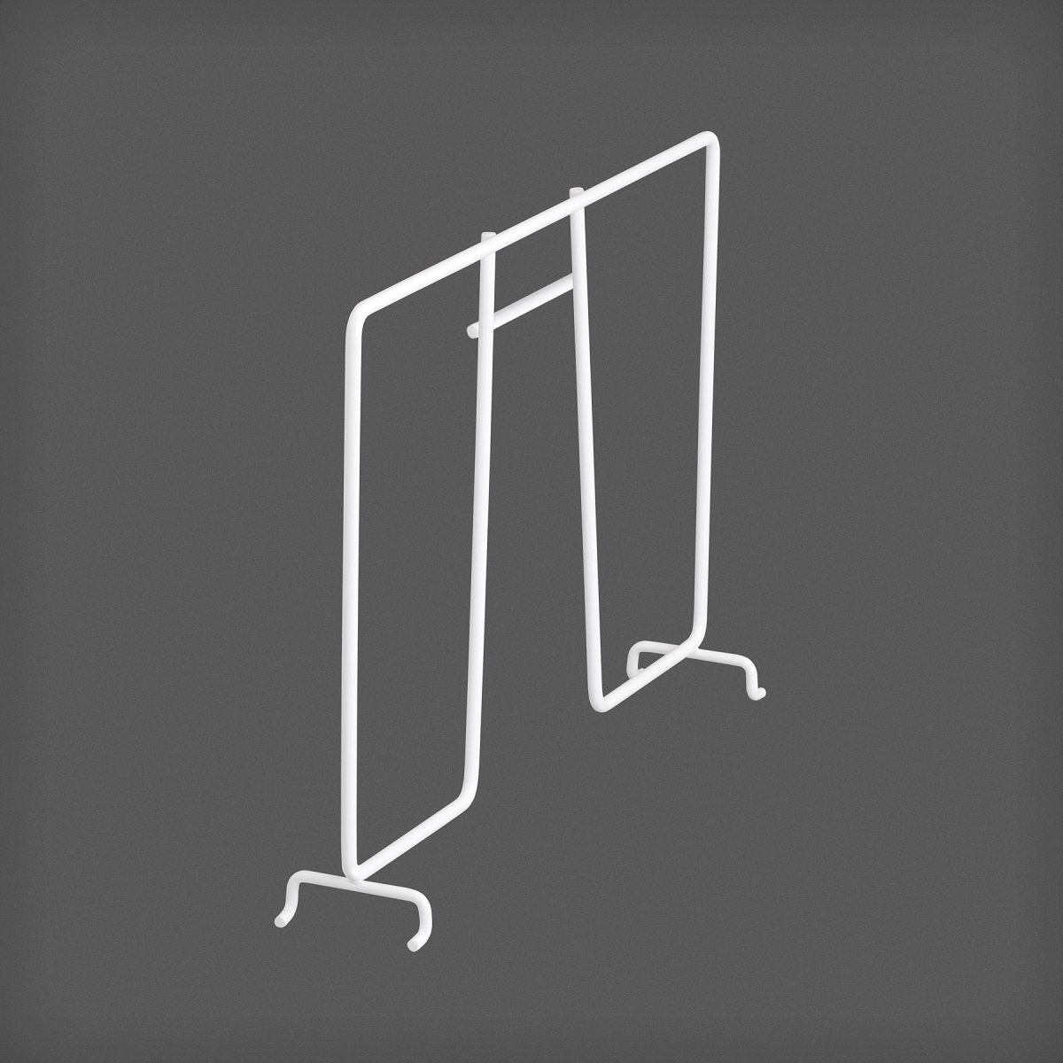 Valkoisella lankahyllynjakajalla jäsennät hyllyn tavarat kätevällä tavalla