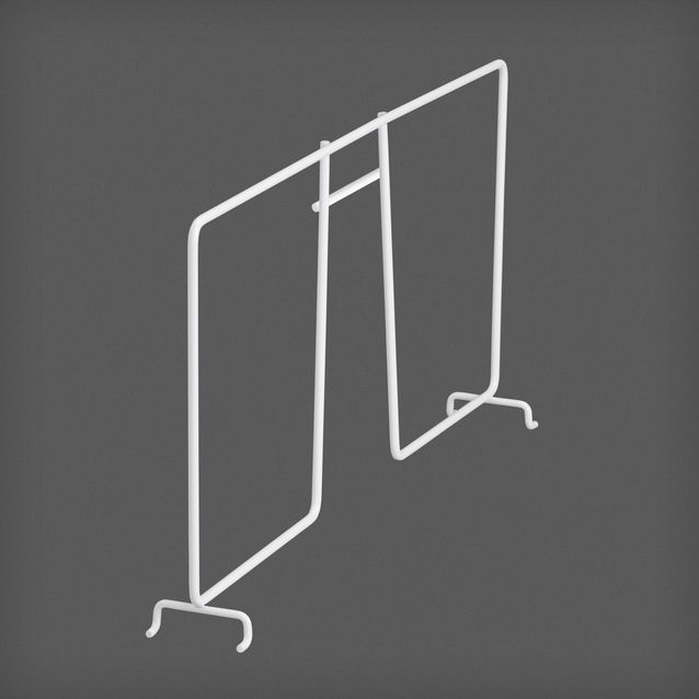 Valkoisella lankahyllynjakajalla jäsennät hyllyn tavarat näppärällä tavalla