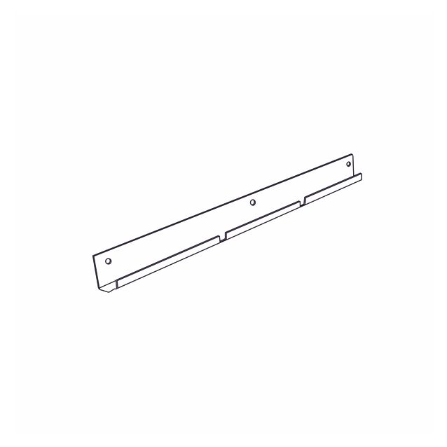 Lankahyllyn kannatin seinään Norscan Roller 500 mm koritelineelle valkoinen