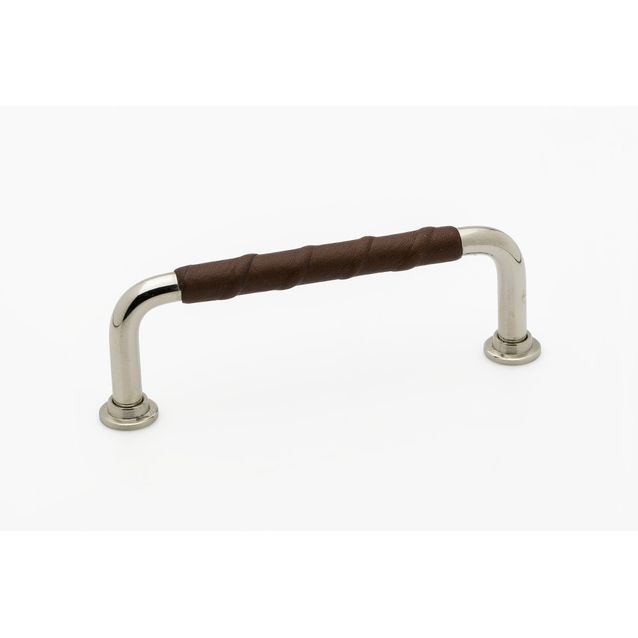 Lankavedin Beslag Design 1353, 110x7x34 mm, cc 96 mm, nahka, kromi