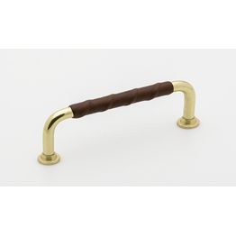 Lankavedin Beslag Design 1353 110x7x34mm cc 96mm nahka messinki