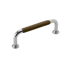 Lankavedin Beslag Design 1353 110x7x34 mm kromi/tummanruskea nahkapidike