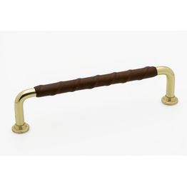 Lankavedin Beslag Design 1353 142x7x34mm cc 128mm nahka messinki