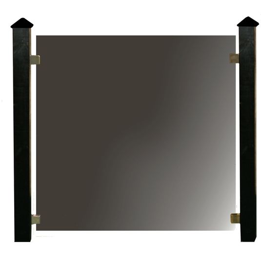 Lasikaide Hortus sis. 6 paneelia kiinnikkeet + tarvikkeet savulasi