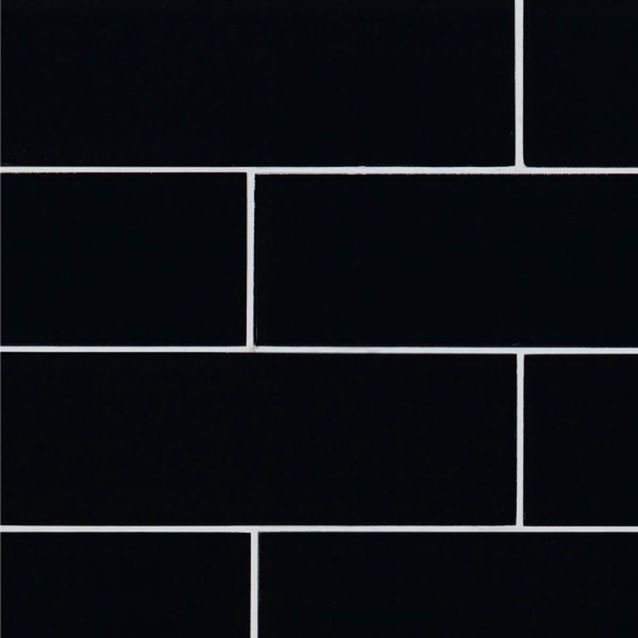 Lasimosaiikki Qualitystone Crystal Black 100 x 300 mm