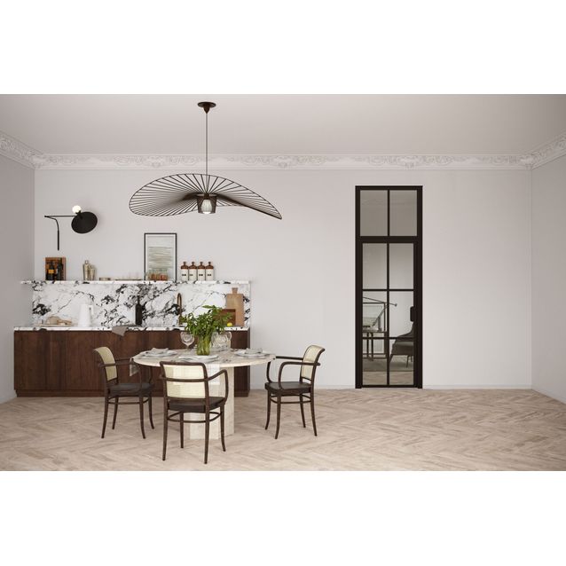 Lasiovi yläikkunalla Hietakari Bläk 703 Paris kirkas/musta