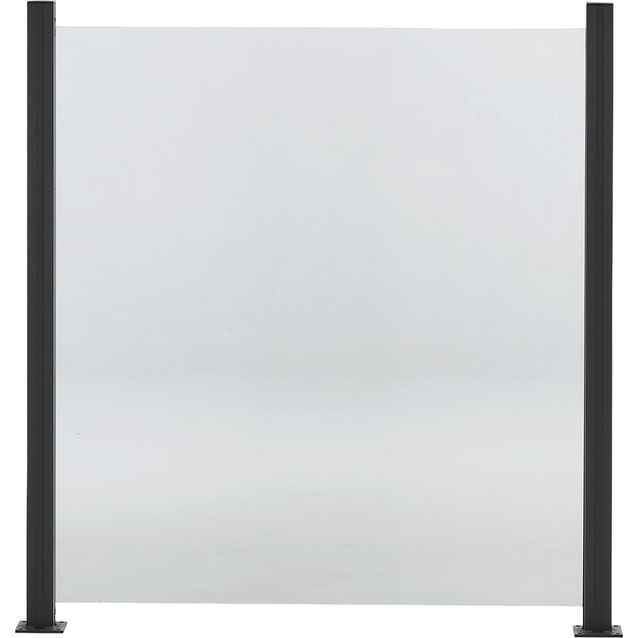 Lasipaneeli Hortus, alumiinitolpille, 100x90cm, kirkas lasi