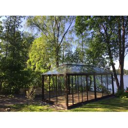 Lasipaviljonki Lucia 315x620 cm eri värivaihtoehtoja