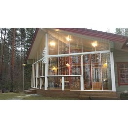 Terassin liukuovi Maakunnan Lasi 2 osaa eri värejä mittatilaus