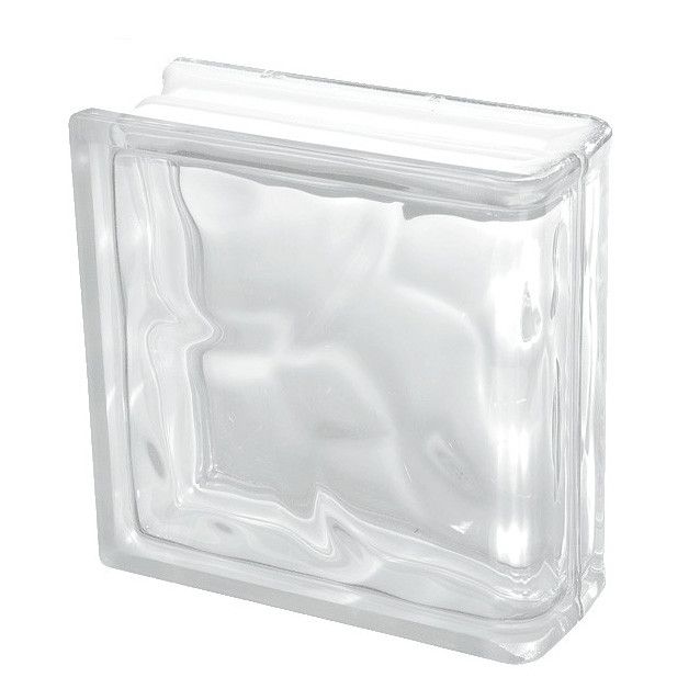 Lasitiili Vitrablok Wave 1908/W väritön lopputiili