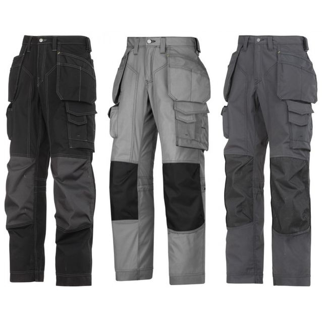 Lattia-asentajan housut riipputaskuilla Rip-Stop Kevlar eri värejä