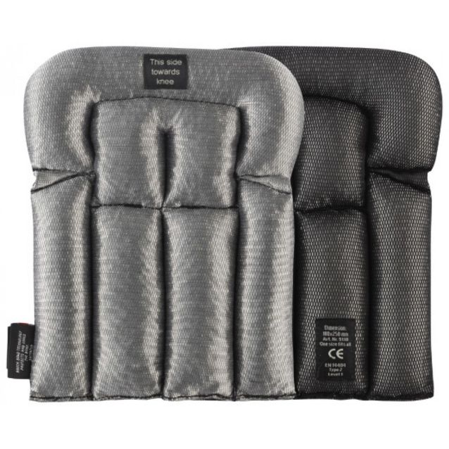 Lattia-asentajan polvisuojat taso 1 tyyppi 2 harmaa/musta