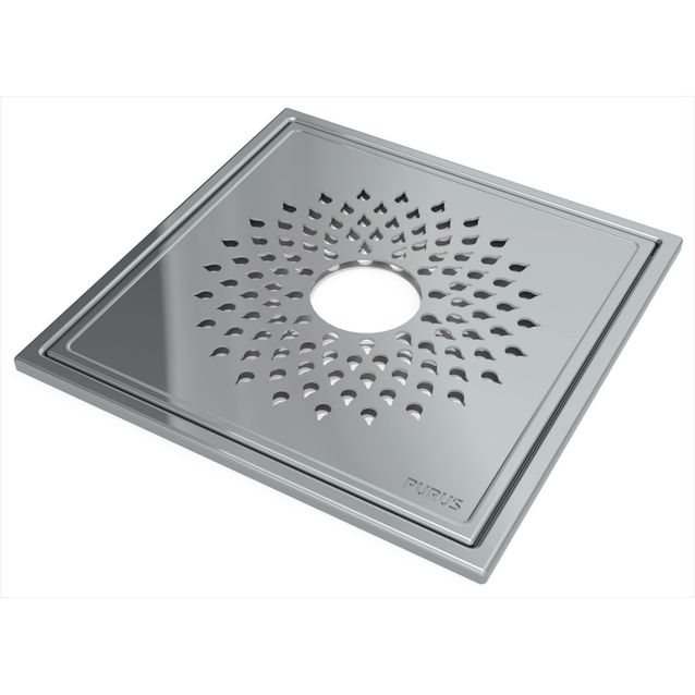 Neliökansi Purus Design Drop 200 mm aukolla